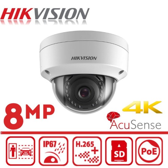 4K UltraHD куполна IP камера Ден/Нощ, EXIR технология 